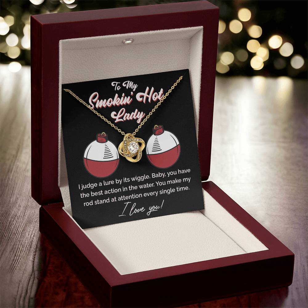 "The Only Catch" Love Knot Necklace – Heartfelt Gift for Your Fishing Soulmate 141