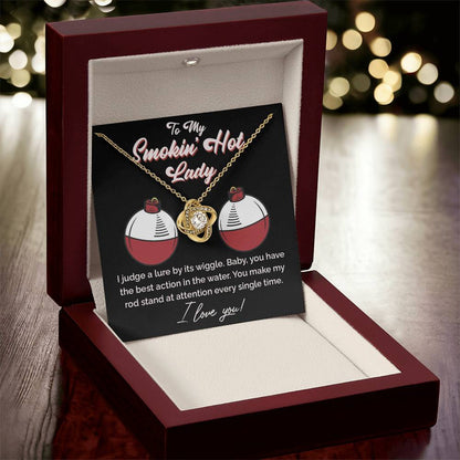 "The Only Catch" Love Knot Necklace – Heartfelt Gift for Your Fishing Soulmate 141