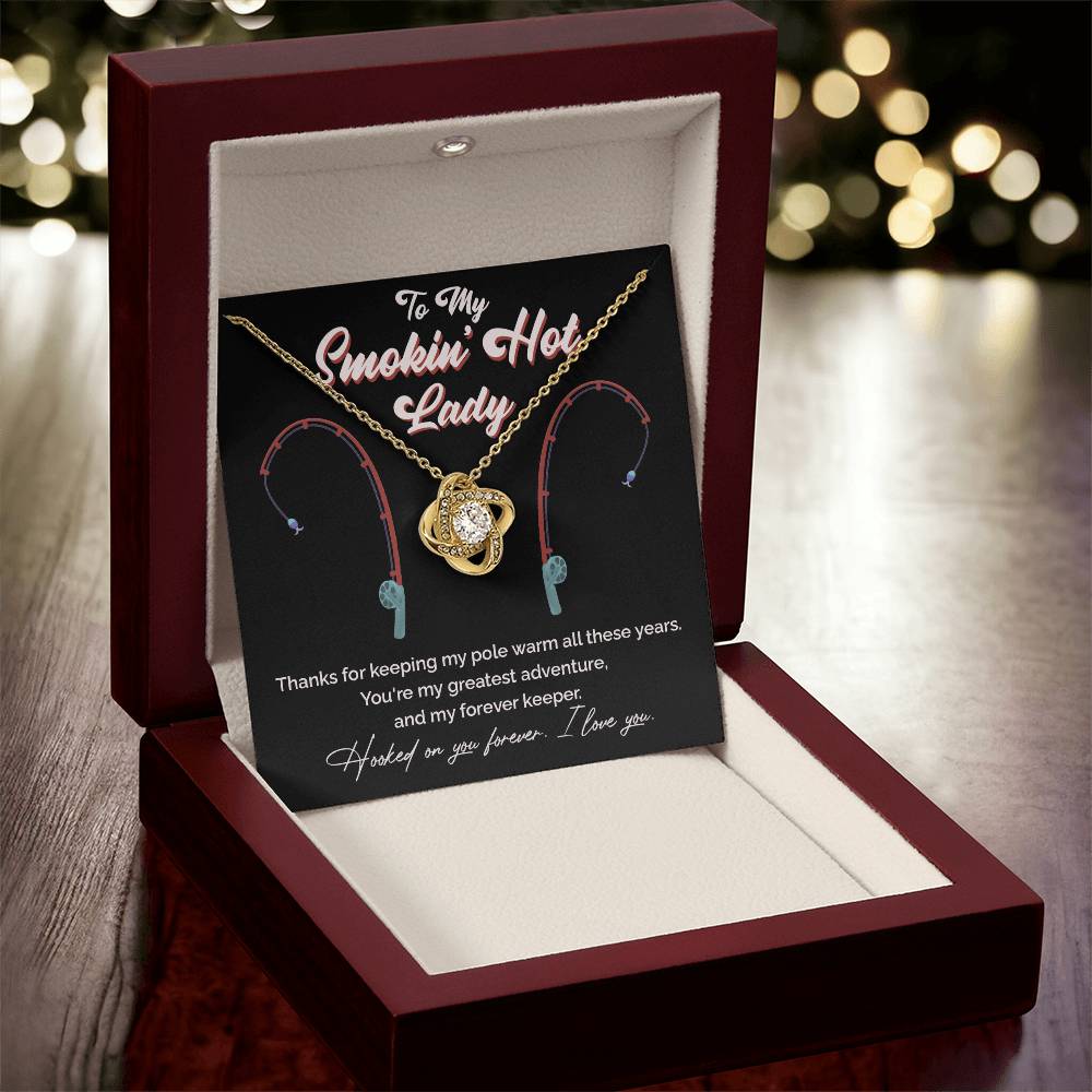 "Greatest Catch" Love Knot Necklace – The Perfect Tribute for Your Fishing Soulmate 140