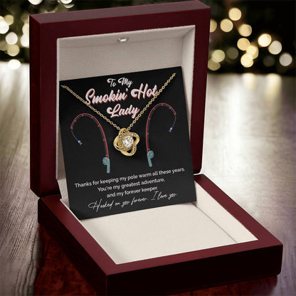 "Greatest Catch" Love Knot Necklace – The Perfect Tribute for Your Fishing Soulmate 140