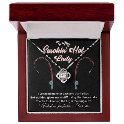 "Greatest Catch" Love Knot Necklace – The Perfect Tribute for Your Fishing Soulmate 142