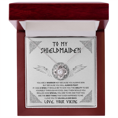 To My Shieldmaiden - You are a warrior 2 - Love Knot Necklace 38