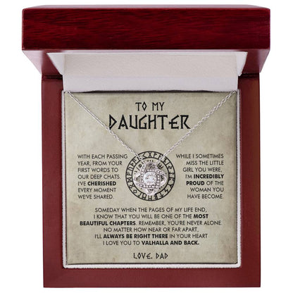 To my daughter - I'm incredibly proud of the woman you have become - Love Knot Necklace 69