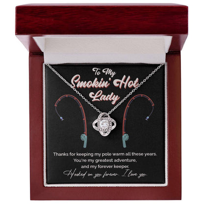 "Greatest Catch" Love Knot Necklace – The Perfect Tribute for Your Fishing Soulmate 140