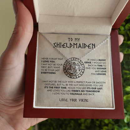 To My Shieldmaiden - I would go back in time  to find you sooner and love you longer - Love Knot 70