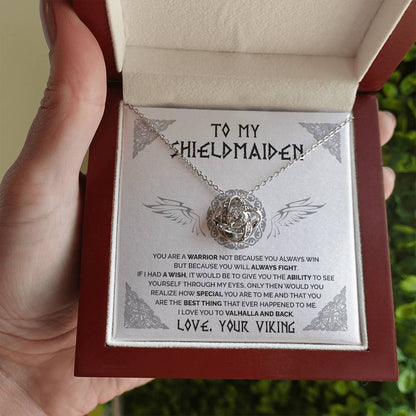 To My Shieldmaiden - You are a warrior 2 - Love Knot Necklace 38