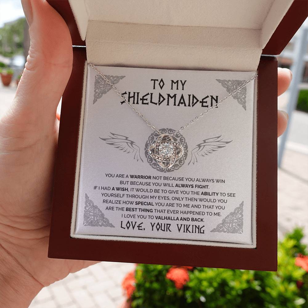 To My Shieldmaiden - You are a warrior 2 - Love Knot Necklace 38
