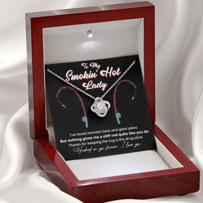 "Greatest Catch" Love Knot Necklace – The Perfect Tribute for Your Fishing Soulmate 142