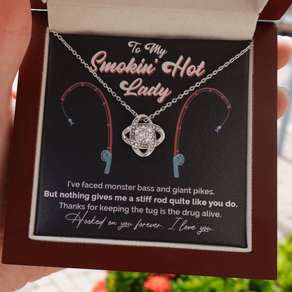 "Greatest Catch" Love Knot Necklace – The Perfect Tribute for Your Fishing Soulmate 142