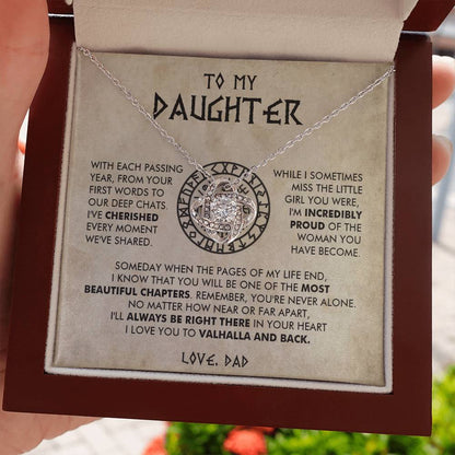 To my daughter - I'm incredibly proud of the woman you have become - Love Knot Necklace 69