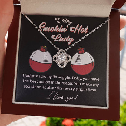 "The Only Catch" Love Knot Necklace – Heartfelt Gift for Your Fishing Soulmate 141