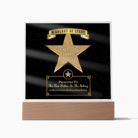 Dad - Galaxy Of Stars - Acrylic Acrylic Plaque