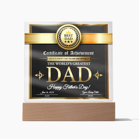 Dad - Your Loving Child - Acrylic Acrylic Plaque