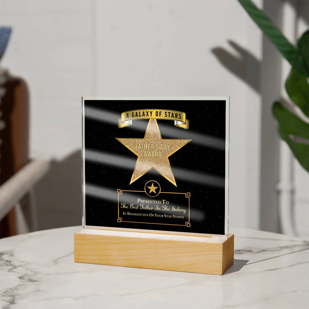 Dad - Galaxy Of Stars - Acrylic Acrylic Plaque