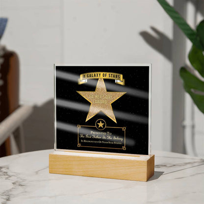 Dad - Galaxy Of Stars - Acrylic Acrylic Plaque