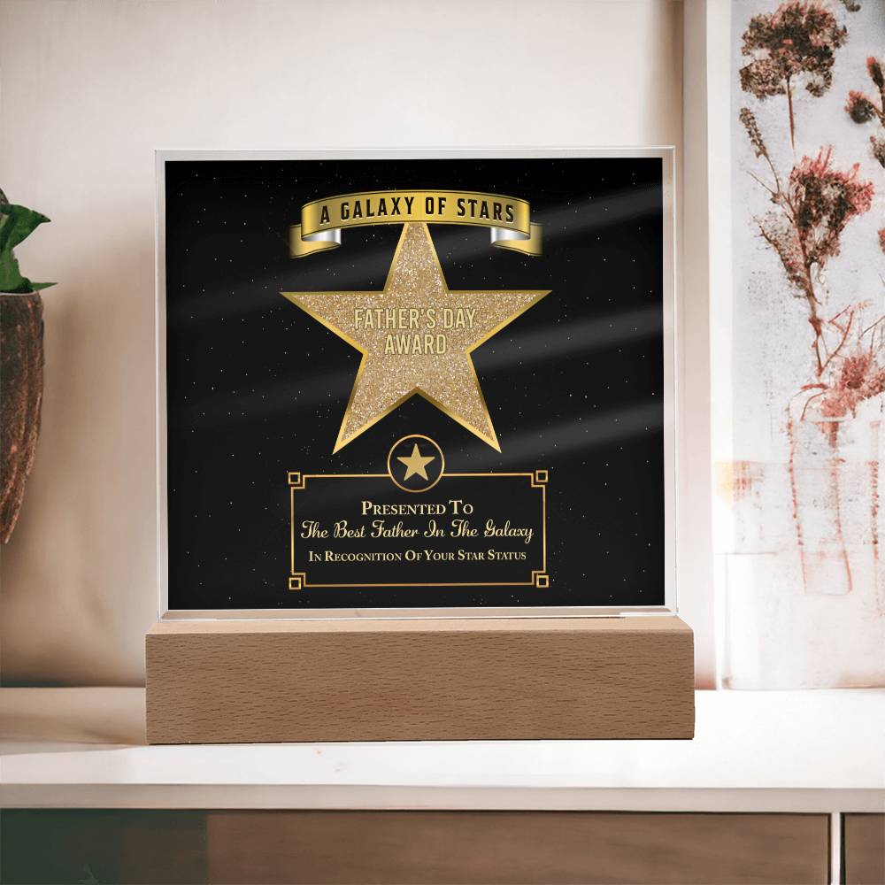 Dad - Galaxy Of Stars - Acrylic Acrylic Plaque