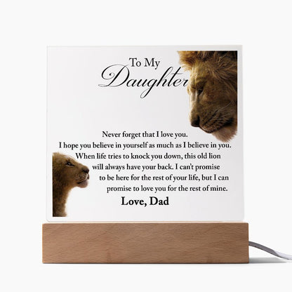 To My Daughter, This Old Lion Will Always Have Your Back - 156d