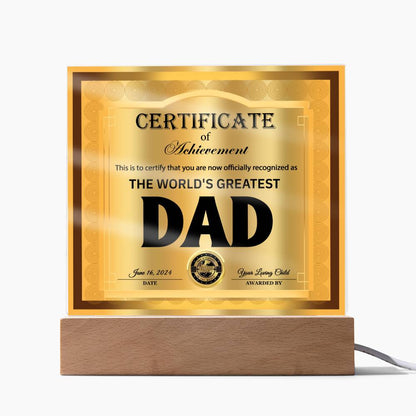Dad - Officially Recognized As - Acrylic Acrylic Plaque