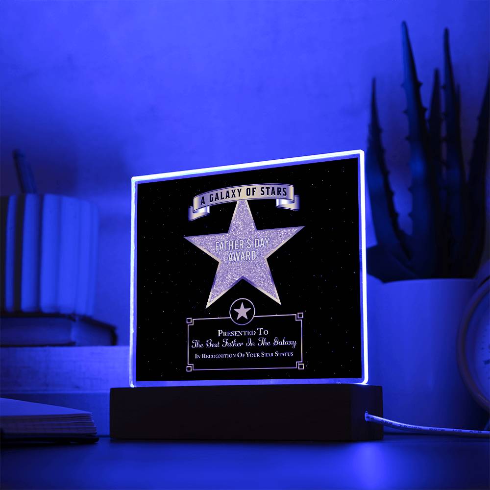 Dad - Galaxy Of Stars - Acrylic Acrylic Plaque