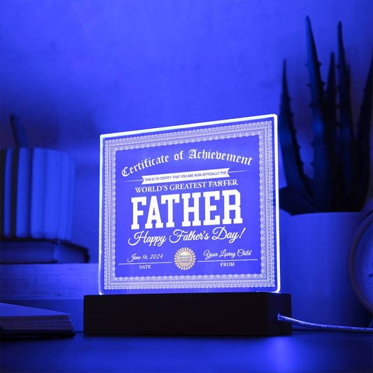 Dad - World's Greatest Farter - Acrylic Acrylic Plaque