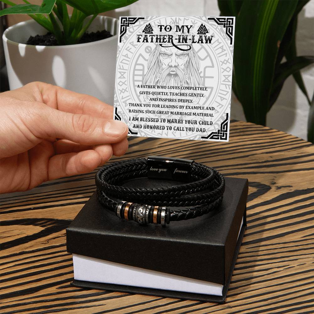 Father-in-Law-Leading By Example-Dad Bracelet