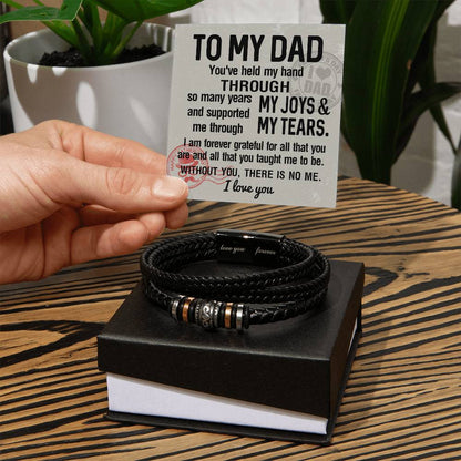 Dad-Held My Hand-Dad Bracelet