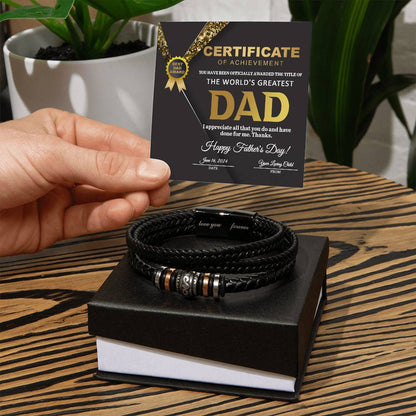Dad-The Title Of-Bracelet 050724d Dad Bracelet