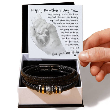 Fur Dad-My Whole World-Dad Bracelet