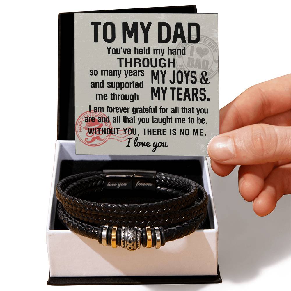 Dad-Held My Hand-Dad Bracelet