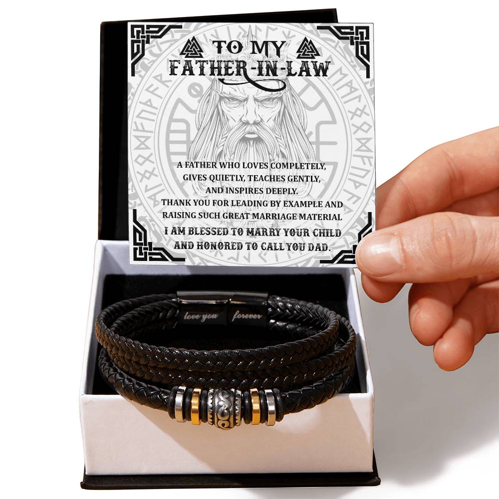 Father-in-Law-Leading By Example-Dad Bracelet
