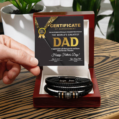 Dad-The Title Of-Bracelet 050724d Dad Bracelet