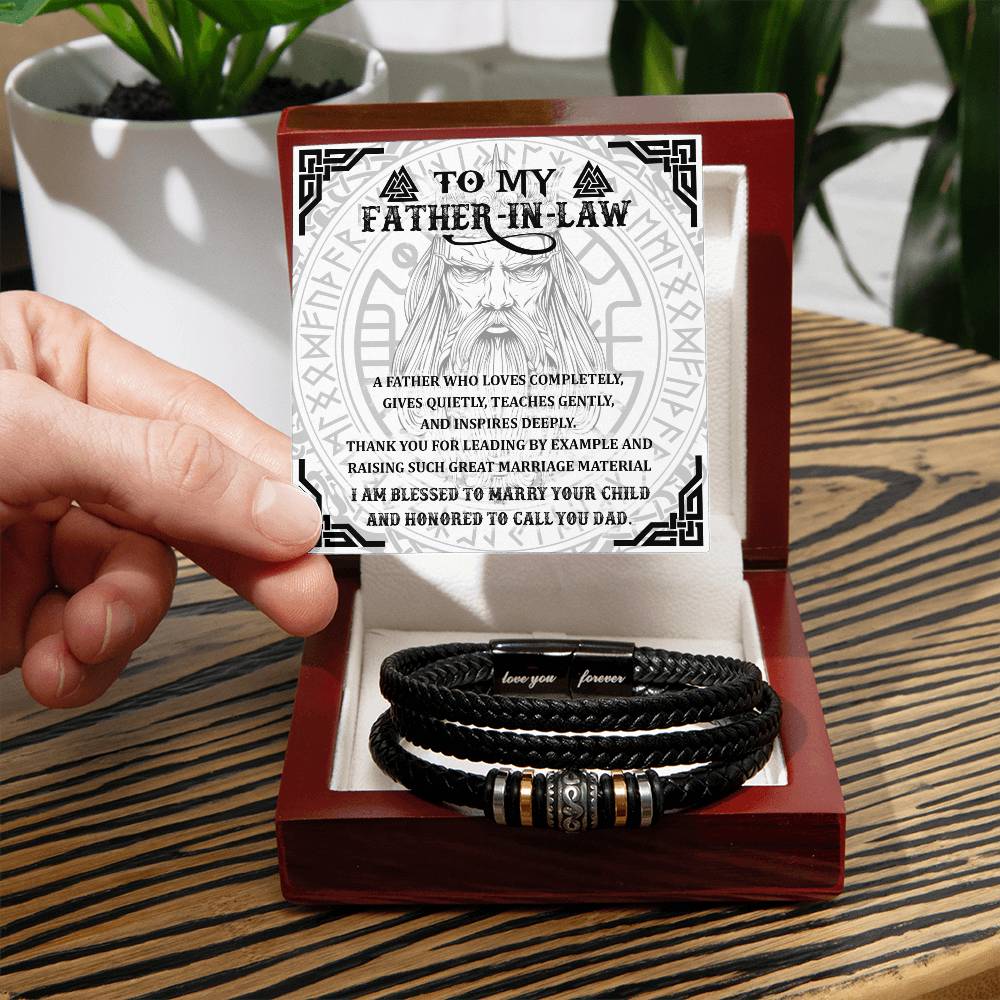 Father-in-Law-Leading By Example-Dad Bracelet