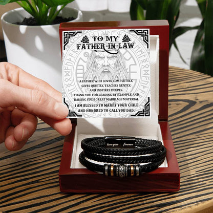 Father-in-Law-Leading By Example-Dad Bracelet