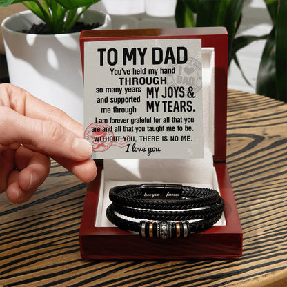 Dad-Held My Hand-Dad Bracelet