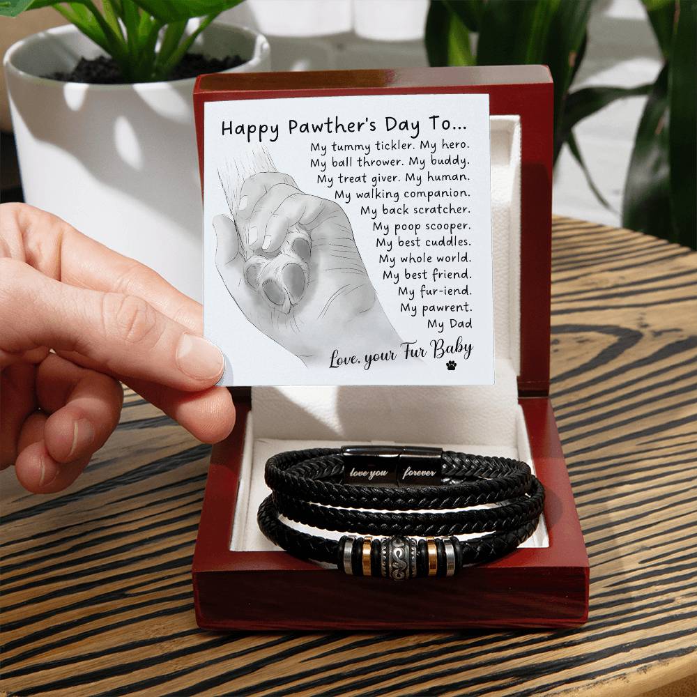 Fur Dad-My Whole World-Dad Bracelet
