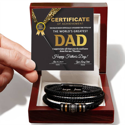 Dad-The Title Of-Bracelet 050724d Dad Bracelet