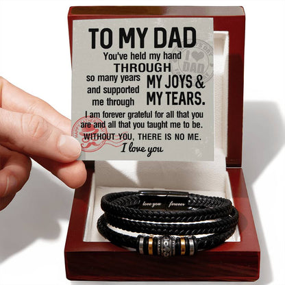 Dad-Held My Hand-Dad Bracelet