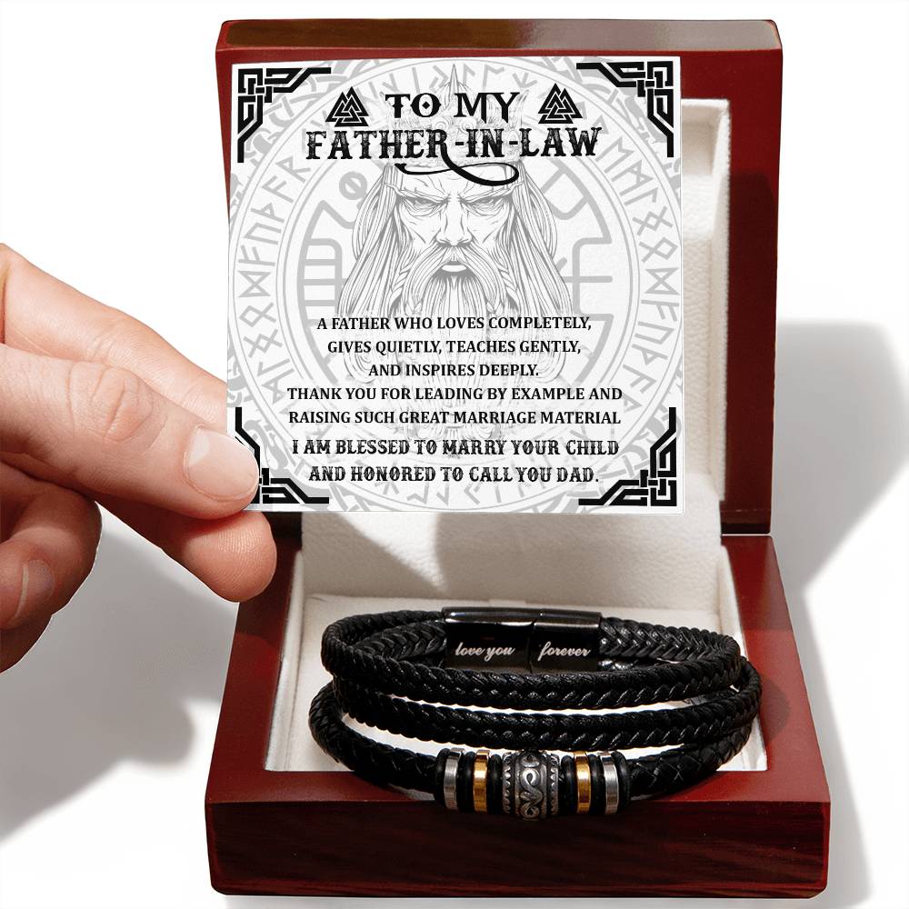 Father-in-Law-Leading By Example-Dad Bracelet