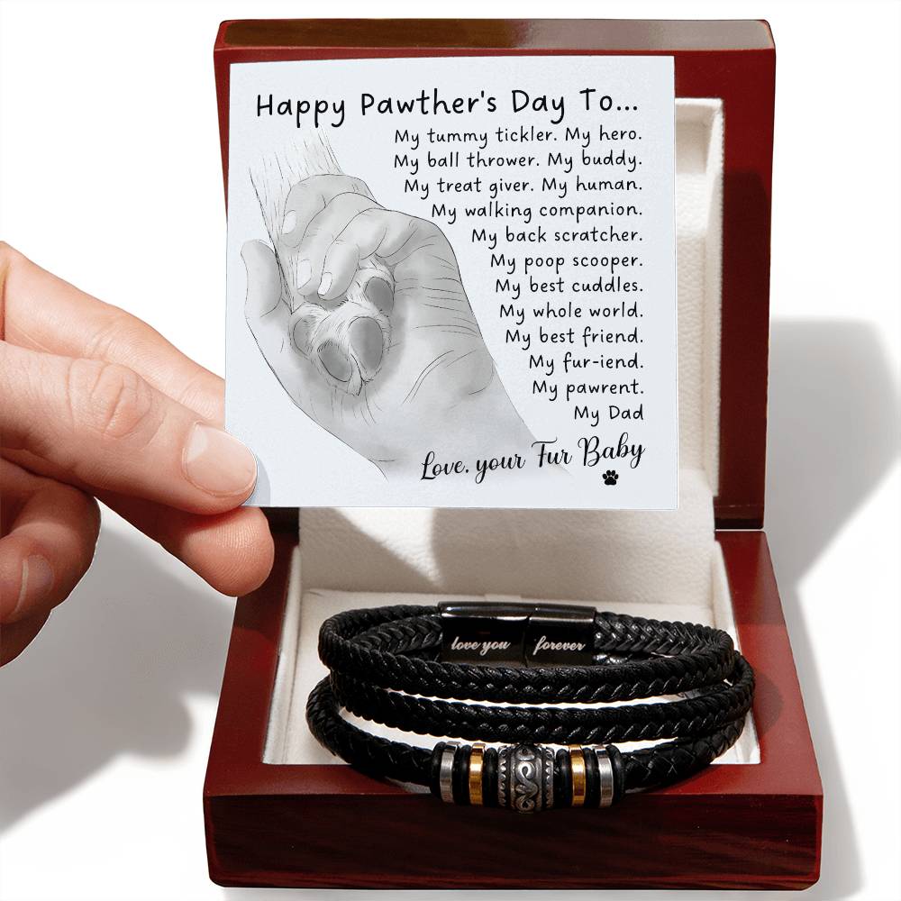 Fur Dad-My Whole World-Dad Bracelet