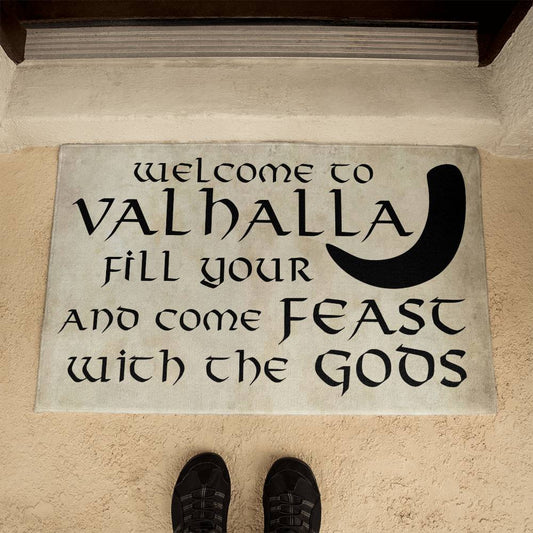 Welcome to Valhalla - Funny Viking Door Mat