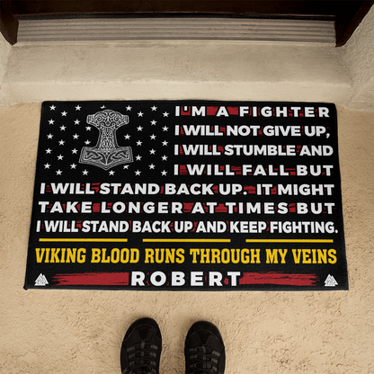 Viking door mat with your name - Nordic Pride 31