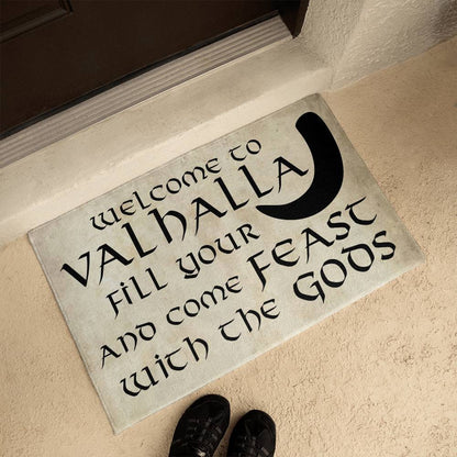 Welcome to Valhalla - Funny Viking Door Mat