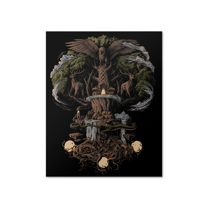Norse Yggdrasil High Gloss Poster