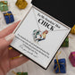 To My Smokin' Hot Chick – Funny Chicken Gift With Forever Love Necklace From Your Favorite Cock 01