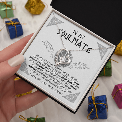 To My Soulmate - Thank you for your kind heart - Forever Love Necklace 84