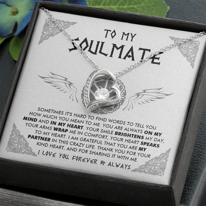 To My Soulmate - Thank you for your kind heart - Forever Love Necklace 84
