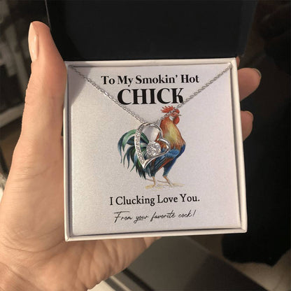 I Clucking Love You – Funny Chicken Gift with Necklace From Your Favorite Cock 05