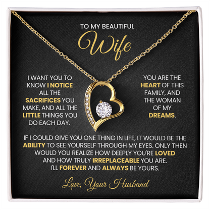 To My Beautiful Wife - You're the heart of the family - Forever Love 87