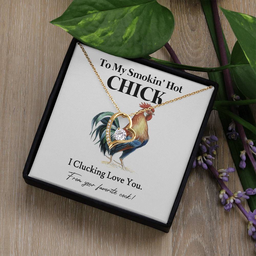 I Clucking Love You – Funny Chicken Gift with Necklace From Your Favorite Cock 05