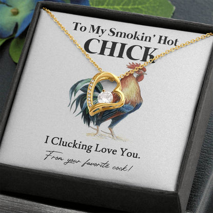 I Clucking Love You – Funny Chicken Gift with Necklace From Your Favorite Cock 05